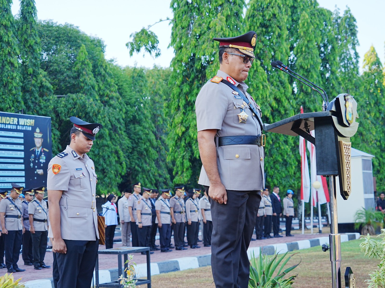 Hari Juang Polri 2026 di Polda Sulsel, Wakapolda Bacakan Kembali Semangat Proklamasi Polisi 21 Agustus 1945