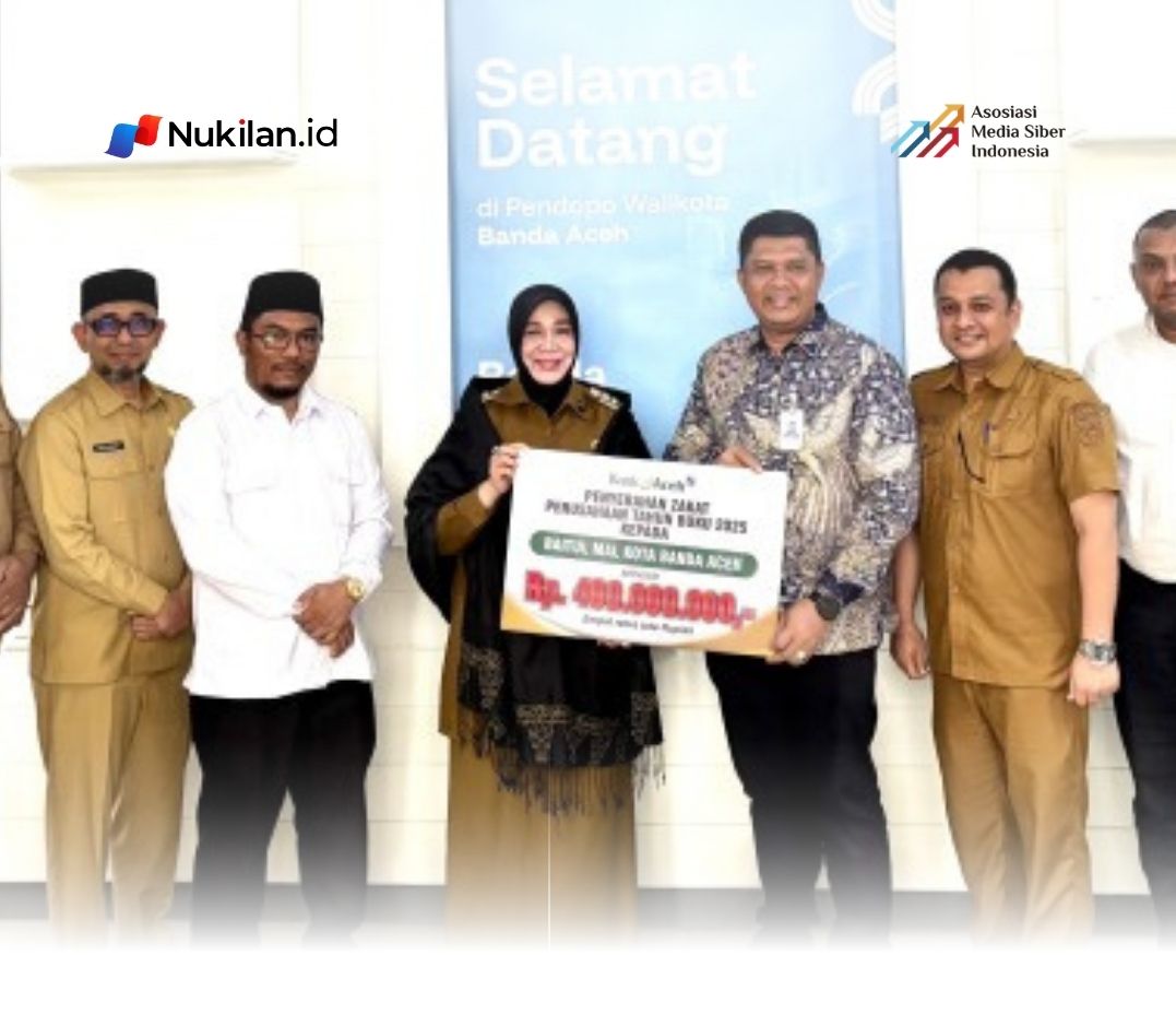 Bank Aceh Syariah Serahkan Zakat Perusahaan Rp400 Juta ke Baitul Mal Banda Aceh, Diterima Langsung Wali Kota