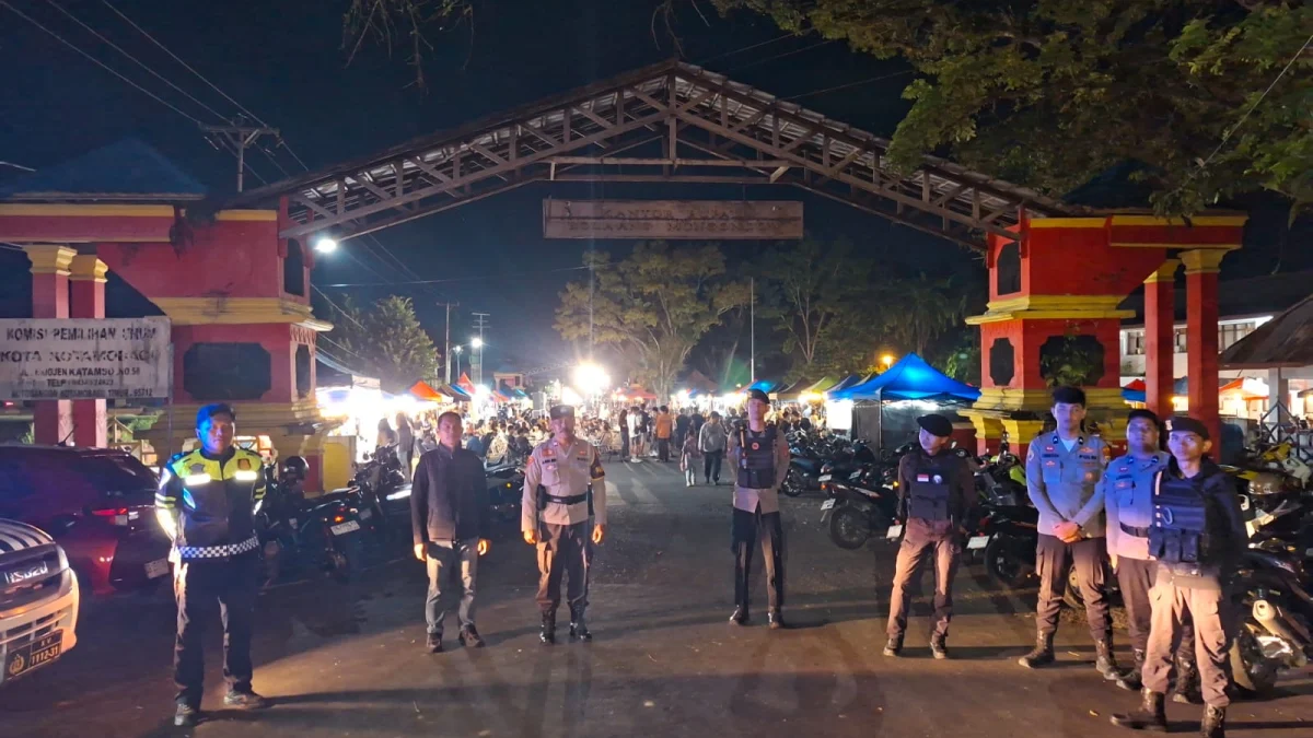 Tim Pantera Polres Kotamobagu Patroli Malam di Coffee Street UDK, Pengunjung Merasa Lebih Aman