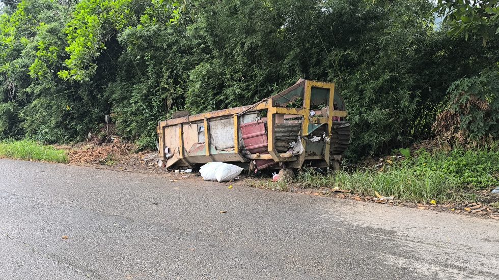 Bak Kontainer Sampah di Bintan Tinggal Kerangka Besi dan Keropos, Warga Khawatir Sampah Tumpah Timpa Pengendara Motor
