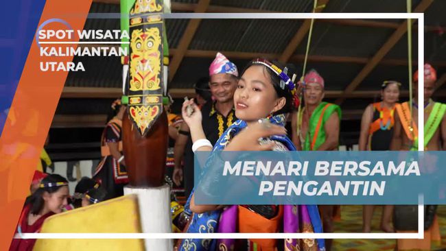 Pengantin Dayak Bulusu di Kalimantan Utara Ajak Selebriti Menari Usai Prosesi Minum Pengsih