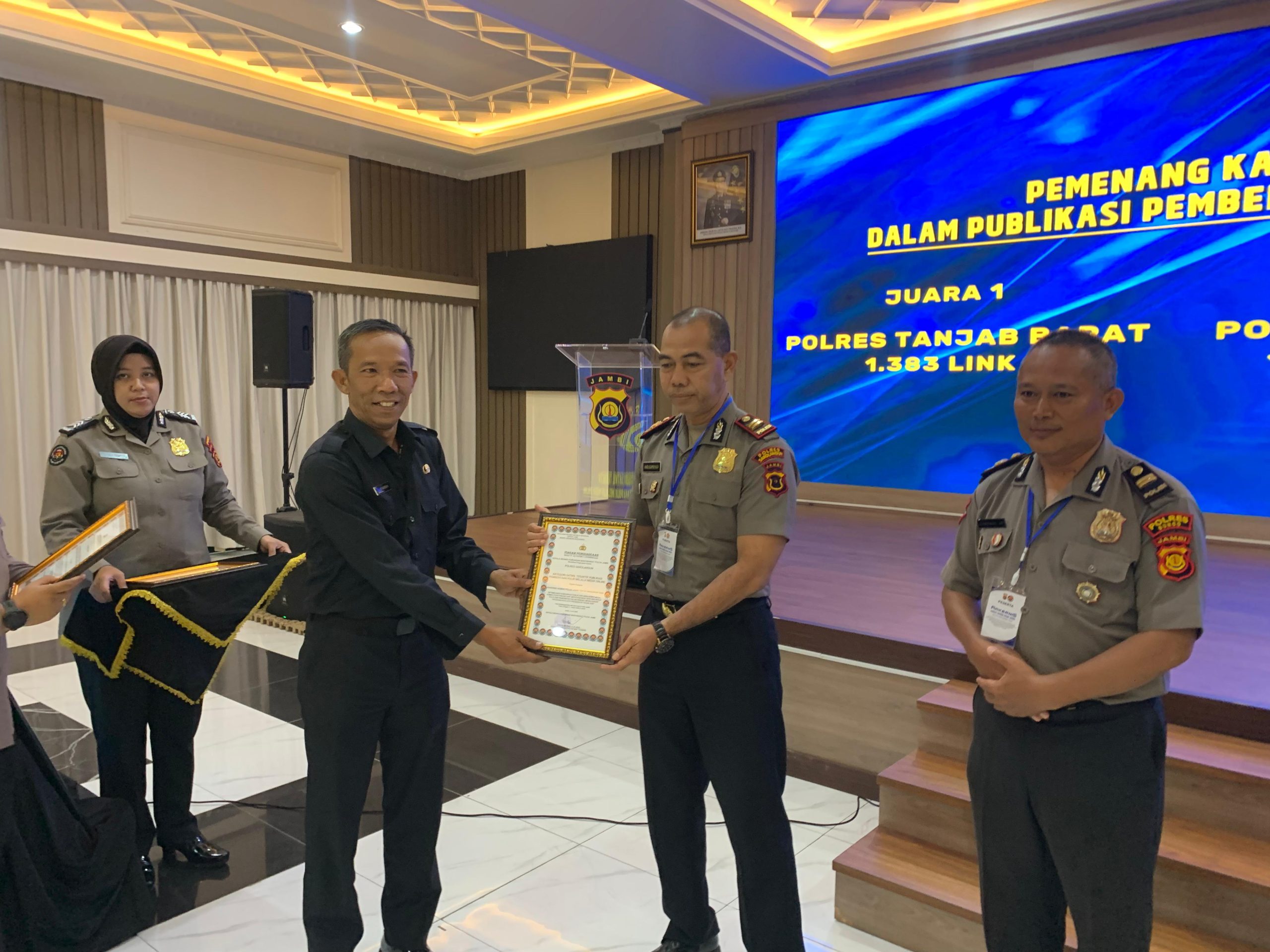 Polres Sarolangun Raih Peringkat Ketiga Satwil Teraktif Publikasi Media Online se-Polda Jambi, Bukti Komitmen Humas Transparan
