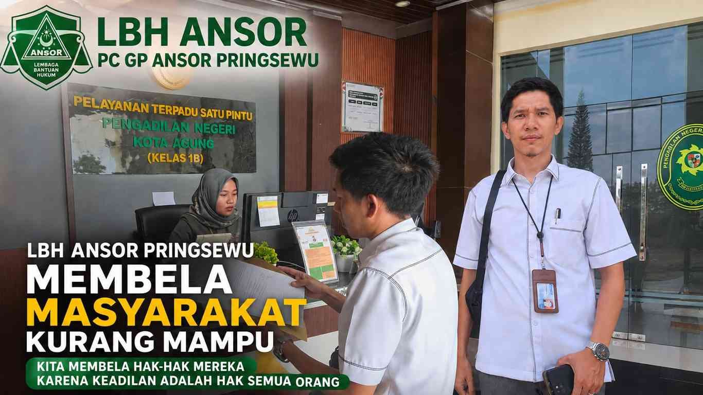 Pasutri di Pringsewu Digugat Perdata soal Utang Rp6 Juta, LBH Ansor Beri Pendampingan Hukum