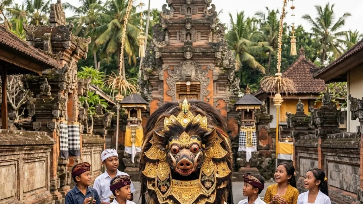 Tradisi Ngelawang di Bali: Barong Cilik Keliling Desa saat Galungan, Ritual Tolak Bala yang Libatkan Generasi Muda