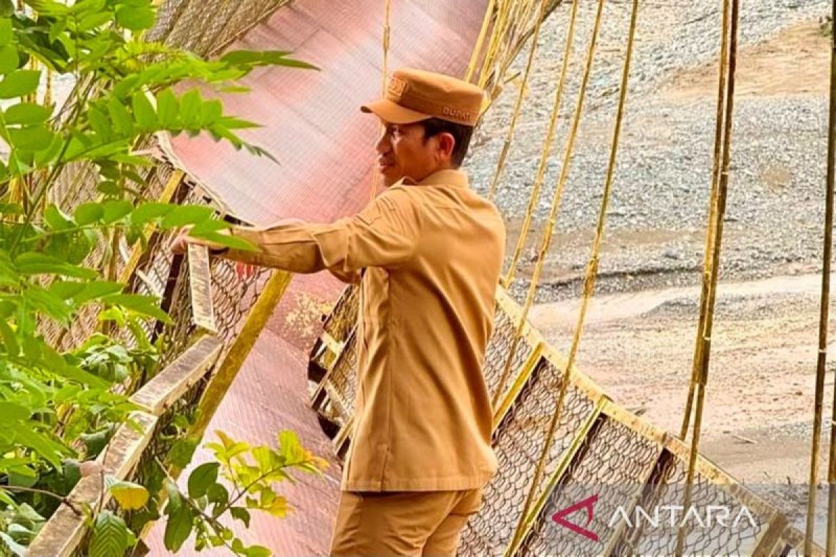 Perbaikan Jembatan Gantung Jambak-Canggai di Aceh Barat Mulai Dikerjakan, Anggaran Capai Rp1 Miliar