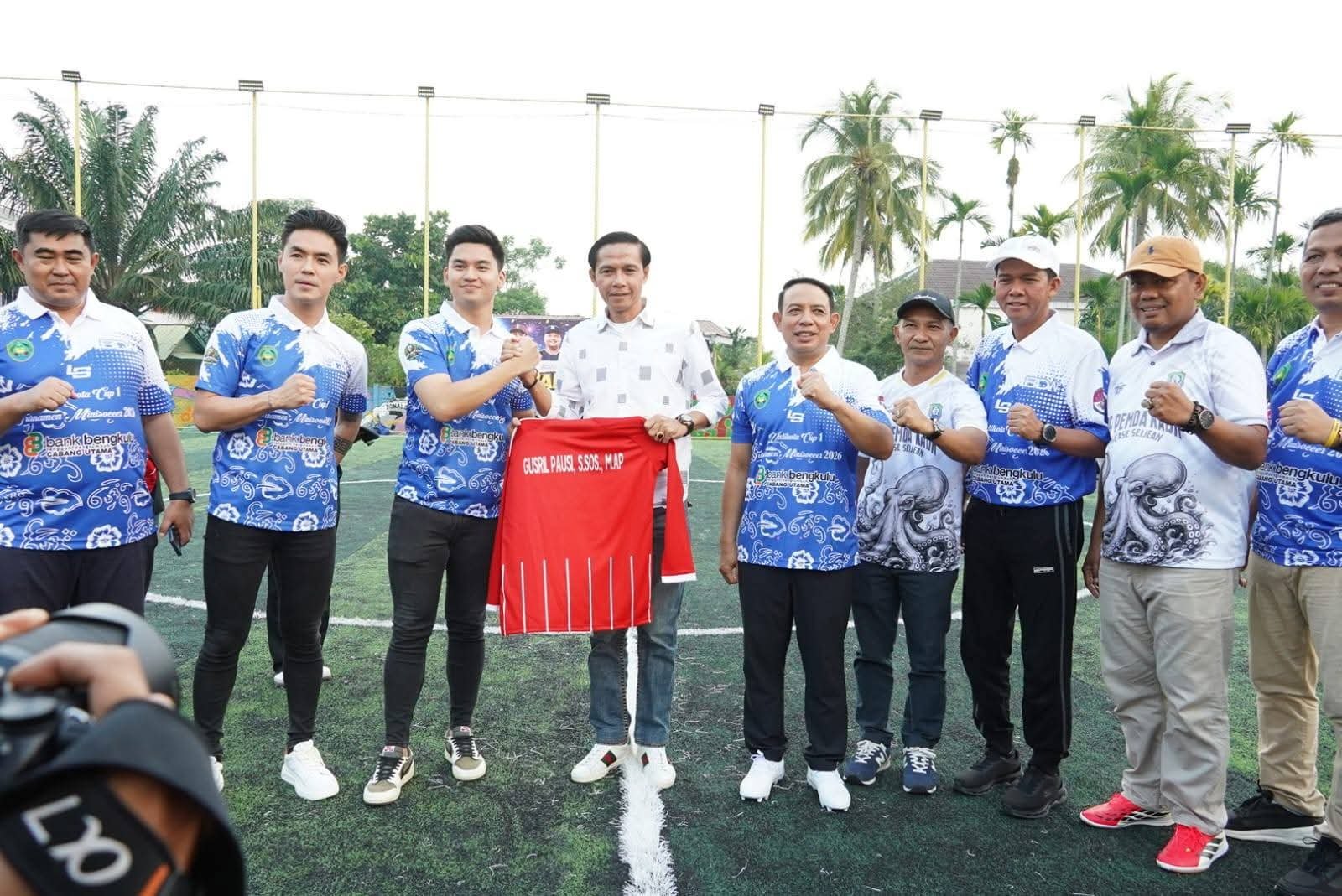 Turnamen Minisoccer Walikota Cup I 2026 Dibuka, Bupati Kaur Ingatkan Sportivitas Atlet di Bengkulu