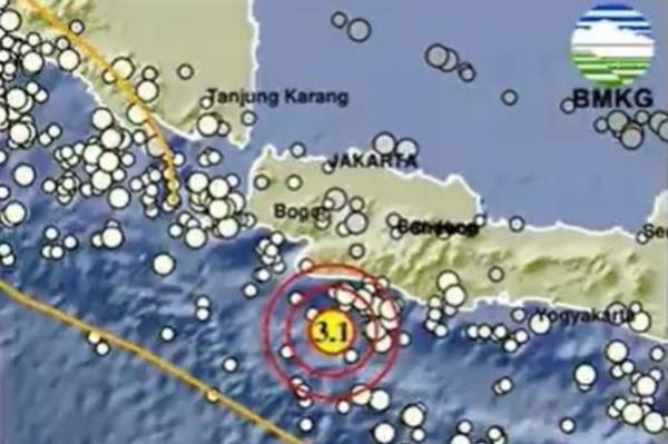 Gempa Dangkal Magnitudo 3,1 Guncang Sukabumi, Pusat di Tenggara Kabupaten pada Kedalaman 8 Km