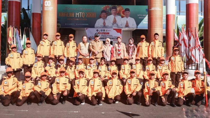 Wali Kota Ternate Lepas Kontingen Pramuka Penggalang untuk Jamnas 2026 di Cibubur, Titip Pesan Jaga Nama Baik dan Kenalkan Budaya Lokal