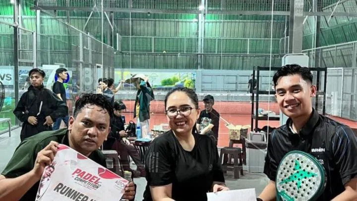 Sambut HUT Ke-81 RI, Aston Makassar Gelar Padel Fun Competition, Tim F&B Services Juara 1