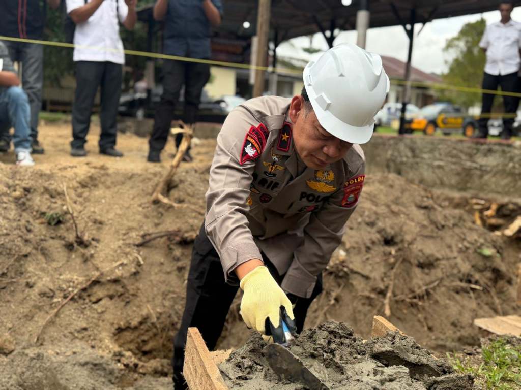 Kapolda Malut Resmi Mulai Pembangunan Gedung SPKT Polres Halmahera Tengah, Ini Target dan Sumber Dananya