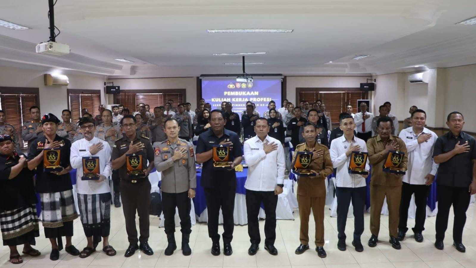 Ketua DPRD Badung dan Kapolres Buka KKP Sespimmen 66, Fokus pada Kedaulatan Pangan dan Ekonomi