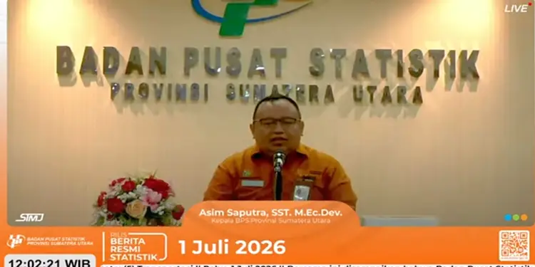 Inflasi Sumatera Utara Juni 2026 Tembus 4,79 Persen, Gunungsitoli Alami Lonjakan Tertinggi 6,25 Persen