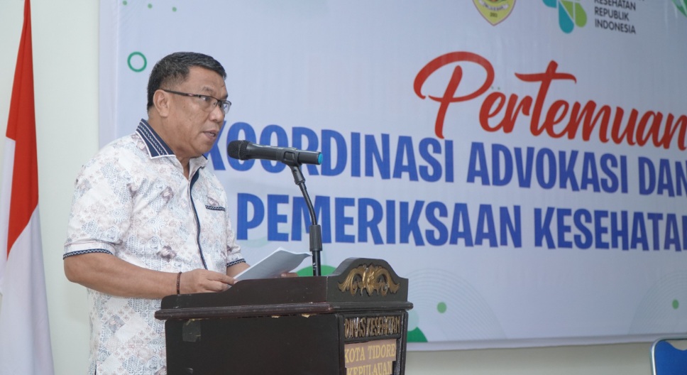 Pemkot Tidore Kepulauan Dorong Gaya Hidup Sehat Lewat Deteksi Dini, Sekda Ismail Dukomalamo Buka Koordinasi PKG