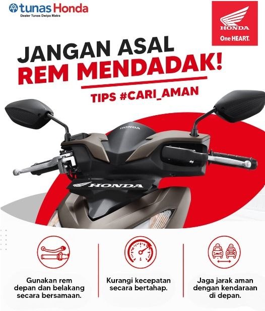 Honda Babel Edukasi Teknik Pengereman Aman ke Pengendara Motor di Pangkalpinang, Ini 5 Tips #Cari_Aman