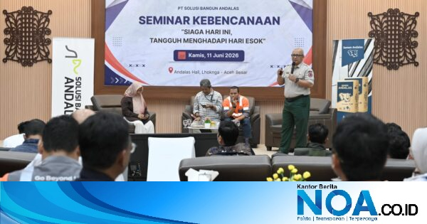PT Solusi Bangun Andalas Gelar Seminar Kebencanaan di Lhoknga, Terima Penghargaan dari Aceh Besar dan JMSI