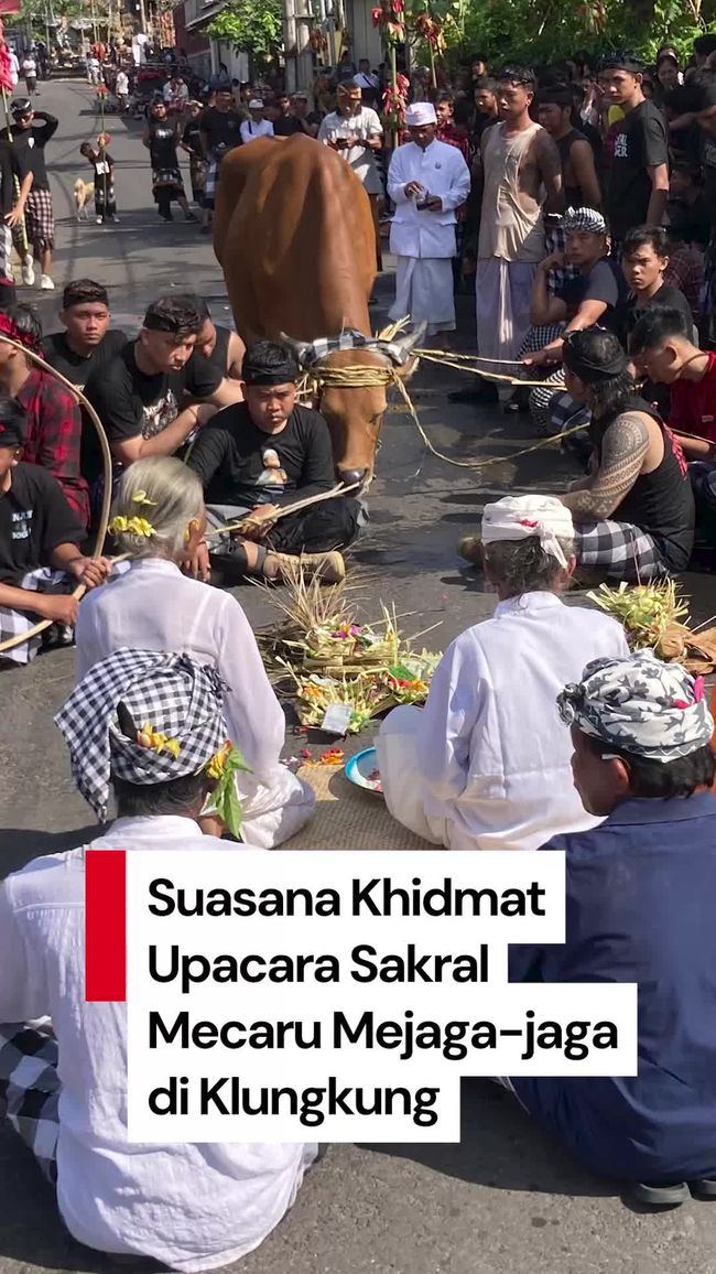 Warga Desa Adat Besang Kawan Tohjiwa Klungkung Gelar Mecaru Mejaga-jaga di Tilem Sasih Karo untuk Penyucian Wilayah