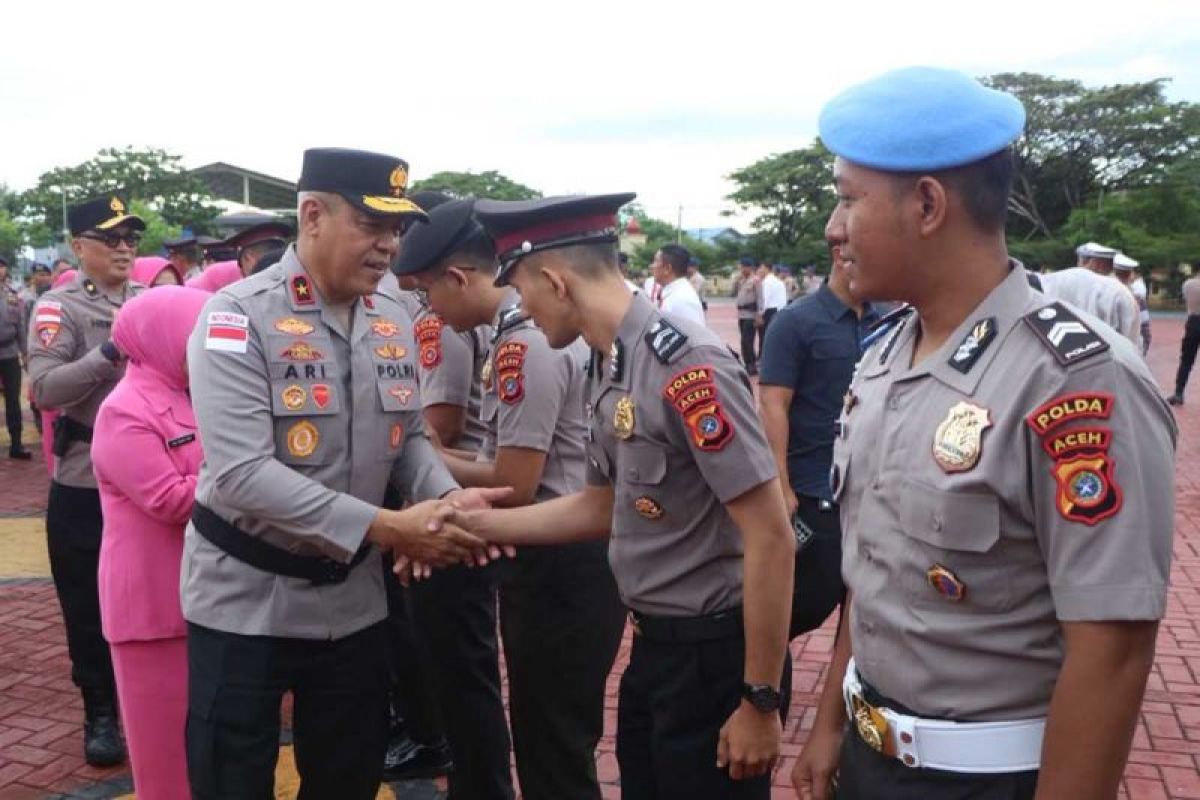 1.544 Personel Polda Aceh Naik Pangkat, 400 di Antaranya dari Mapolda dan Jajaran Polres