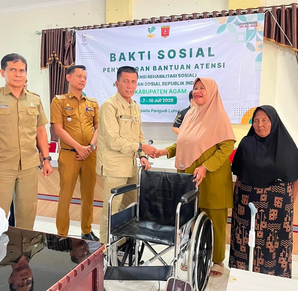 308 Warga Rentan di Agam Terima Bantuan ATENSI Kemensos, Disabilitas hingga Lansia di Tiga Kecamatan Jadi Prioritas