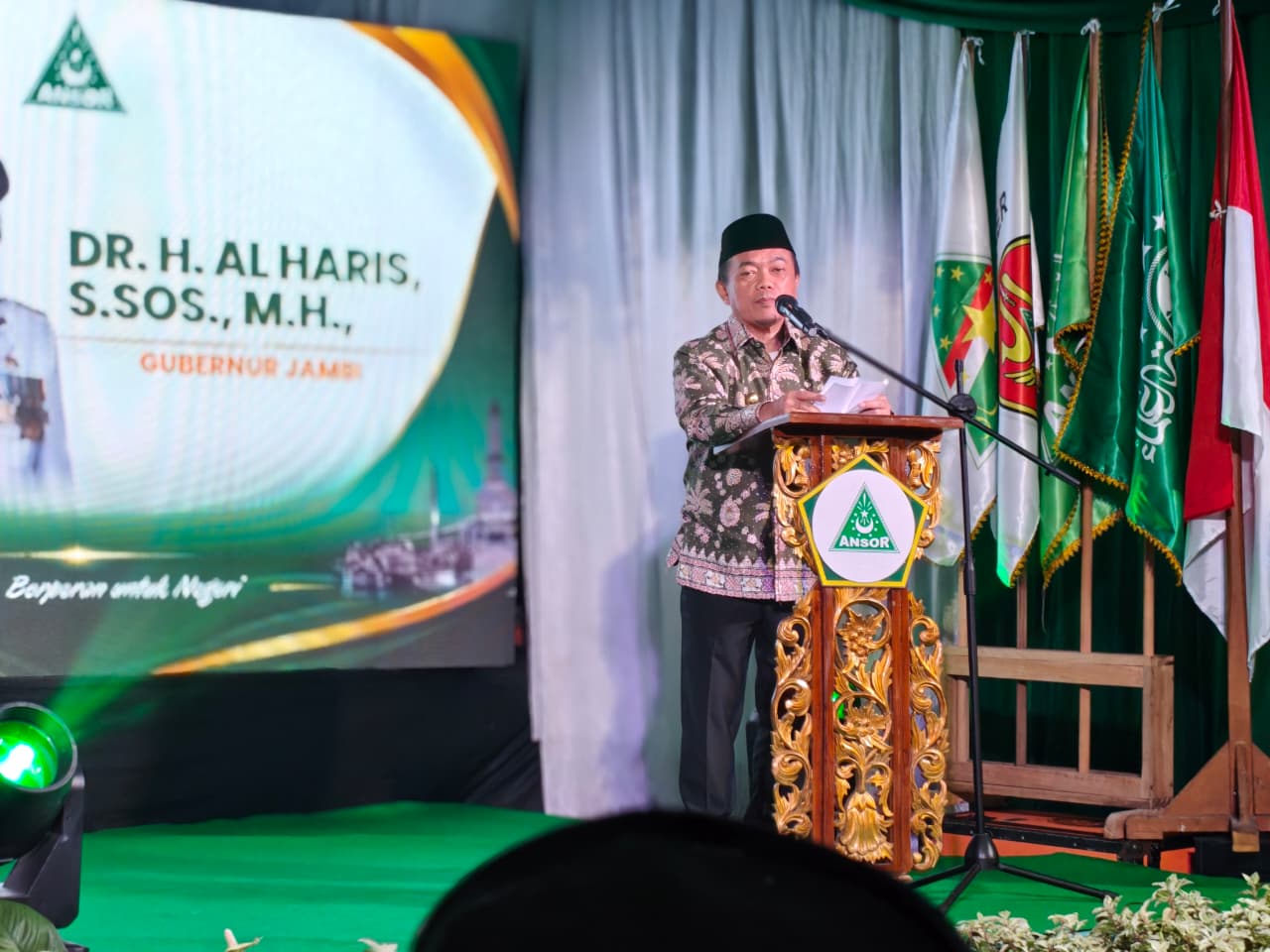 Gubernur Jambi Al Haris dan Ketum PP GP Ansor Resmikan BUMA, Targetkan Kader Muda Jadi Pengusaha Bukan Pencari Kerja