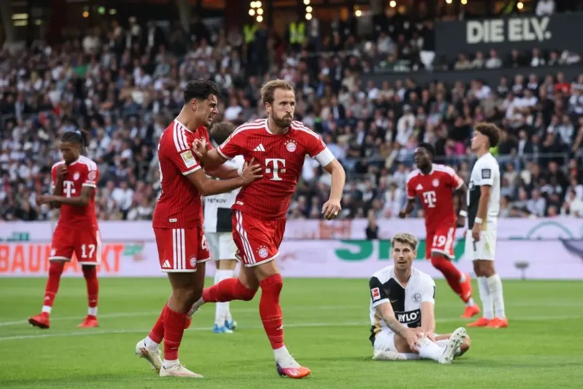 Harry Kane Cetak Gol Penentu, Bayern Muenchen Tekuk Elversberg 2-1 di Ursapharm Arena