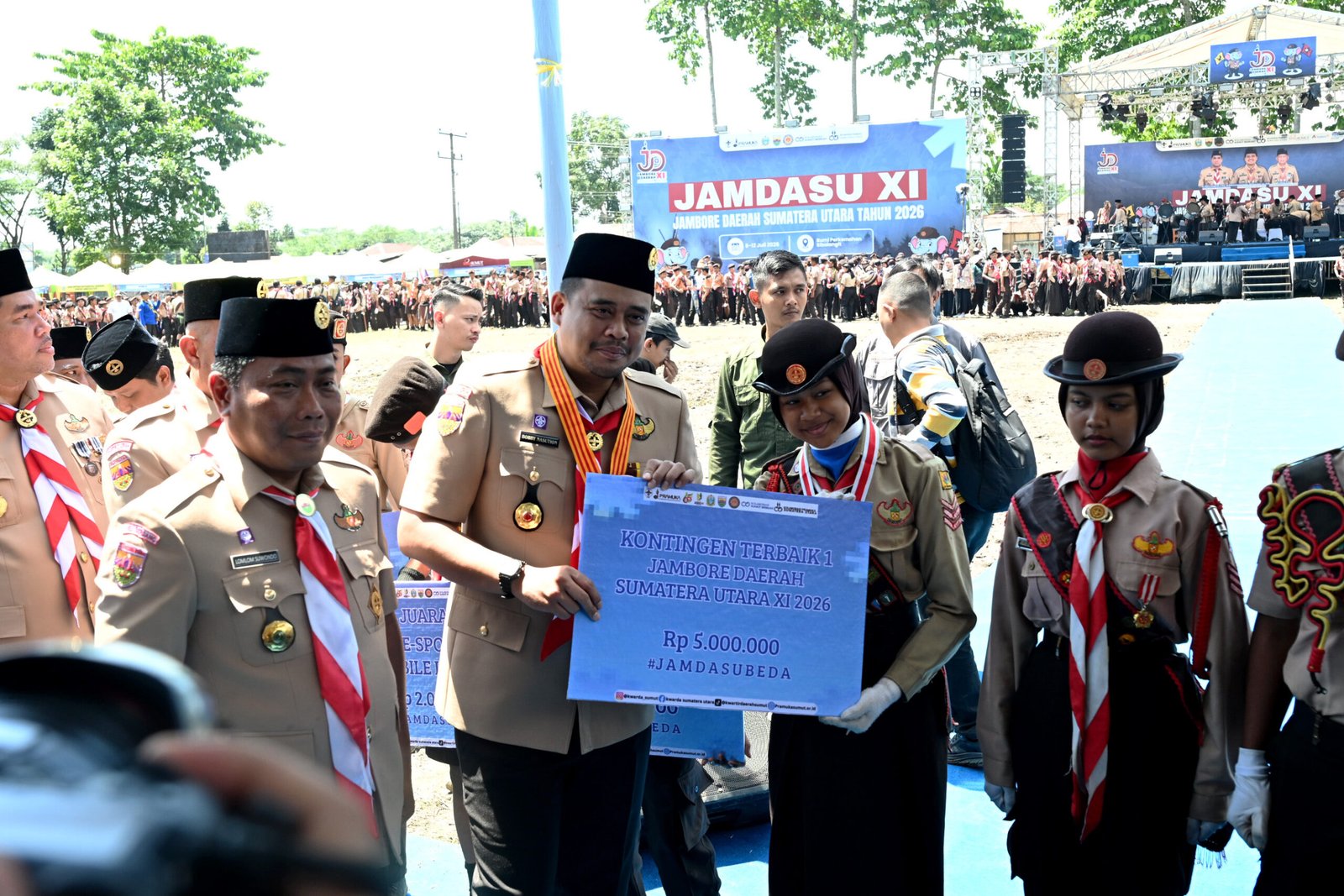 Bobby Tutup Jamdasu XI di Deliserdang, 19 Petugas Upacara Langsung Dihadiahi Tiket ke Jamnas 2026