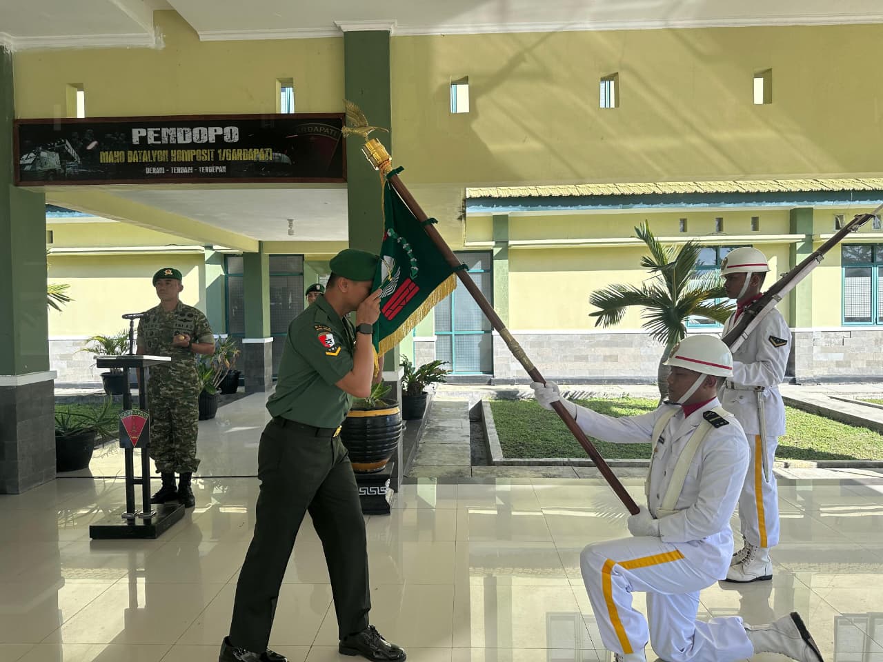 Yon Komposit 1 Gardapati Natuna Lepas Prajurit Pindah Satuan, Danyon Berpesan Jaga Nama Baik