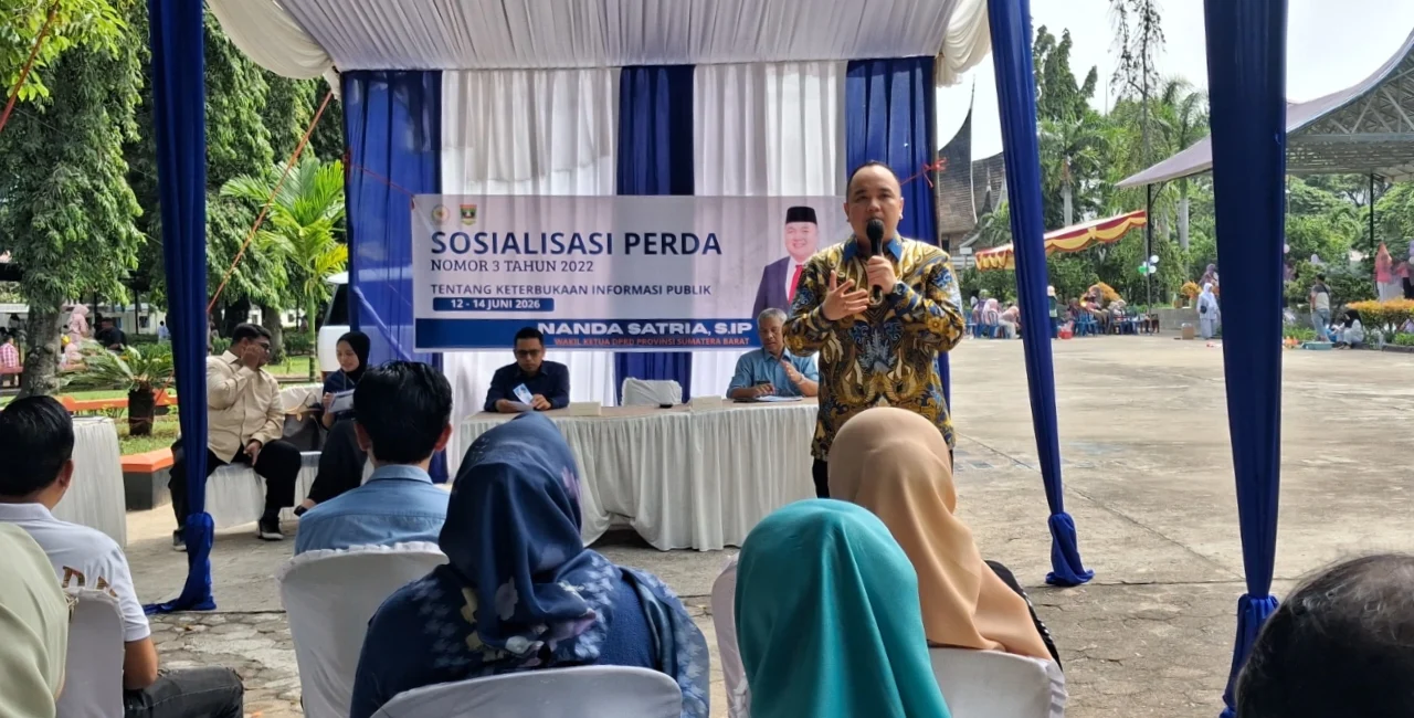 Wakil Ketua DPRD Sumbar Nanda Satria Dorong Keterbukaan Informasi Publik Berbasis Regulasi, Masyarakat Diingatkan Bijak Bermedia Digital
