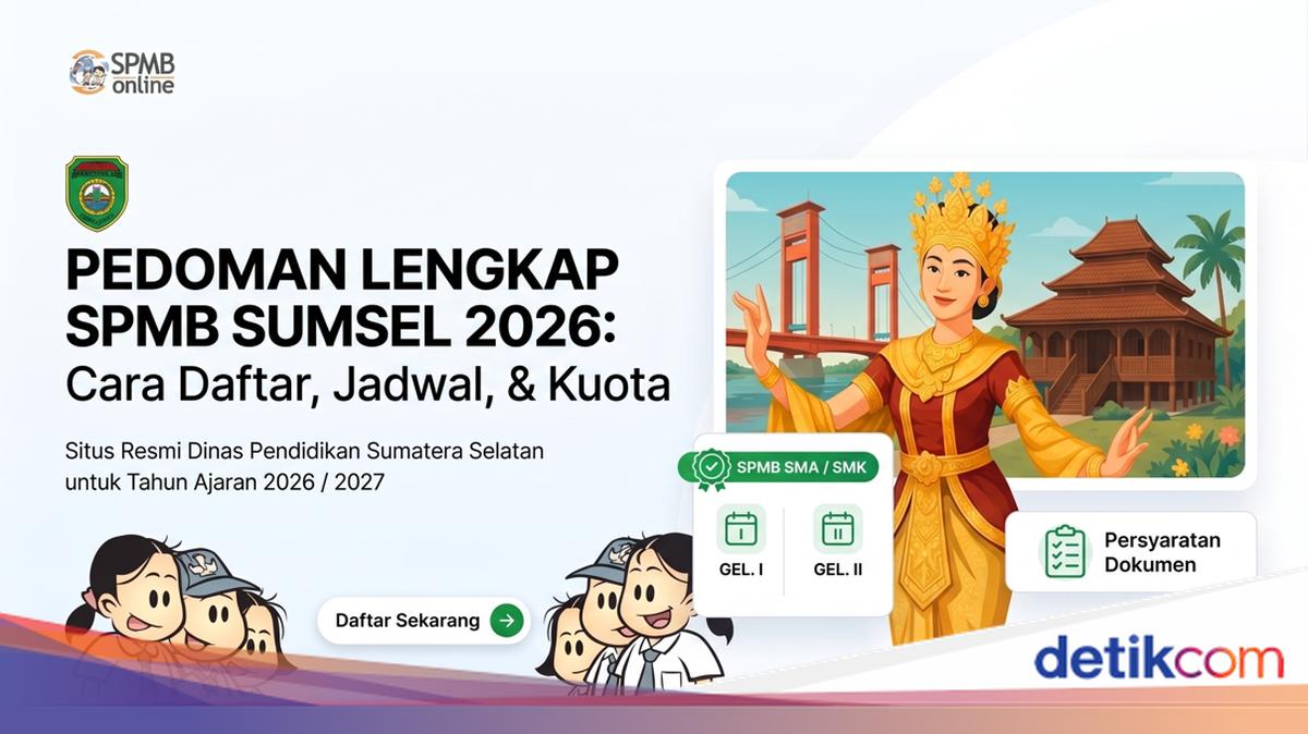 Hasil SPMB Sumsel 2026 Diumumkan Hari Ini, Berikut Cara Cek Kelulusan dan Jadwal Daftar Ulang