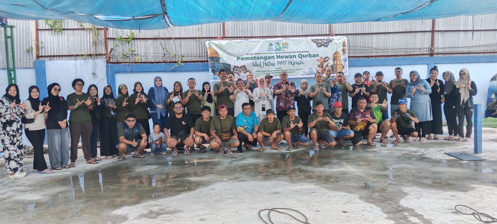 PT Air Minum Jayapura Sembelih 7 Sapi Kurban Tiap Idul Adha, Daging Dibagikan ke Pegawai Non-Muslim dan Warga Sekitar