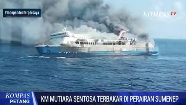 Kapal Mutiara Sentosa 2 Terbakar di Perairan Sumenep: 225 Penumpang Selamat Dievakuasi, 5 Orang Meninggal Dunia