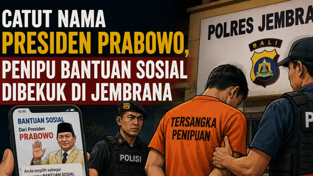 Catut Nama Presiden Prabowo untuk Tipu Bansos, Pria Asal Buleleng Dibekuk Warga di Jembrana