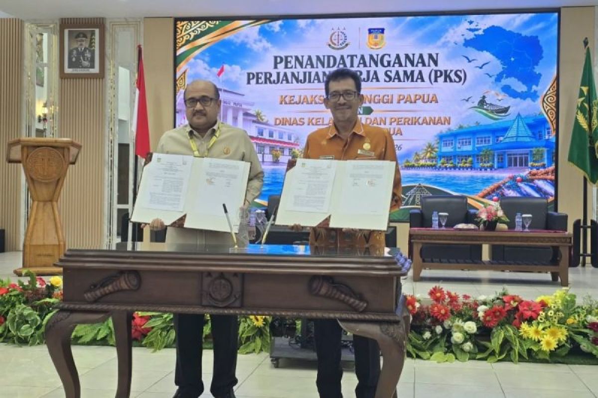 DKP Papua dan Kejati Teken PKS Percepat Operasional Kampung Nelayan Merah Putih di Jayapura