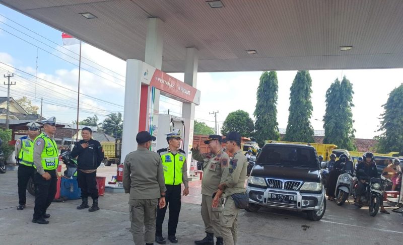 Patroli Gabungan di 5 SPBU Bangka Selatan, 8 Pengendara Terjaring Pelanggaran Lalu Lintas