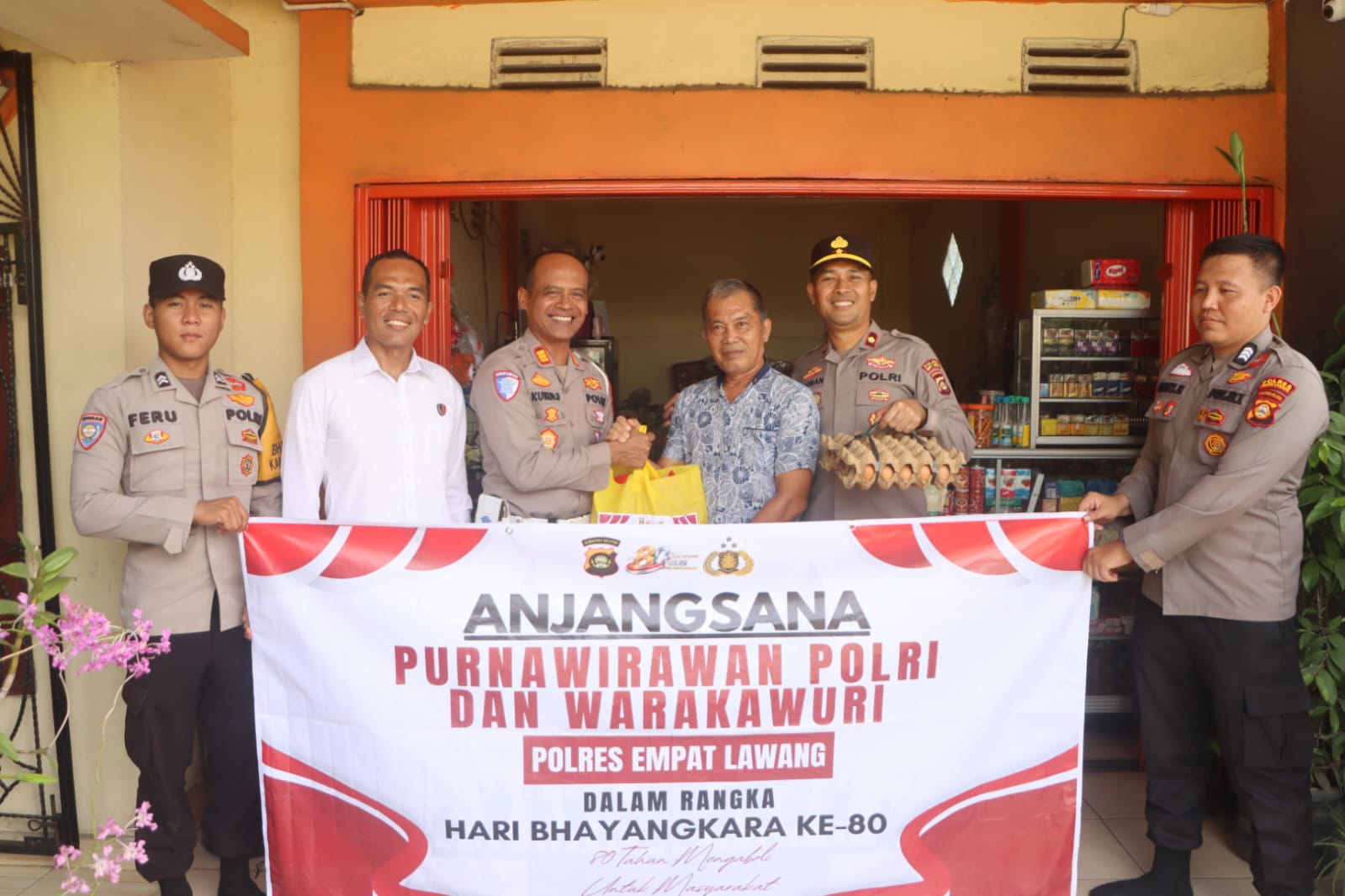 Polres Empat Lawang Sambangi Purnawirawan dan Warakawuri Jelang Hari Bhayangkara ke-80, Wujud Penghormatan Senior