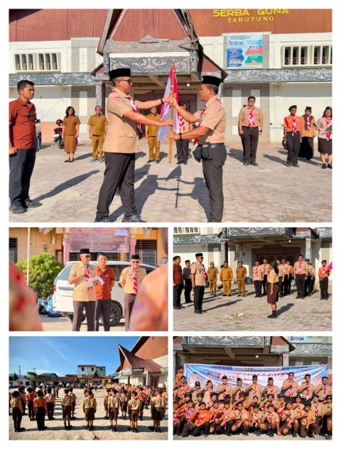 Bupati Tapanuli Utara Lepas 92 Personel Kontingen Pramuka Ikuti Jambore Daerah Sumut 2026 di Sibolangit