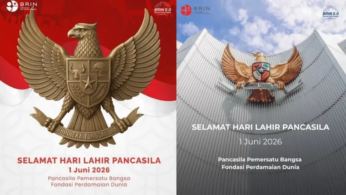BRIN Minta Maaf Usai Unggahan Konten Hari Lahir Pancasila Pakai Lambang Garuda Tak Sesuai, Warganet Ramai Kritik
