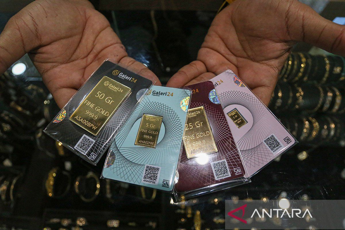 Harga Emas Antam di Pegadaian Naik Tipis Jadi Rp2.820.000 per Gram, UBS dan Galeri24 Stabil