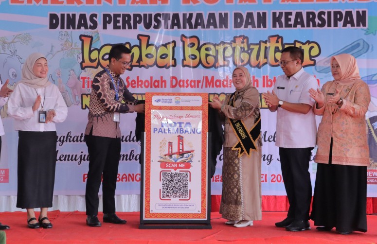 Bunda Literasi Palembang Dewi Sastrani Dorong Budaya Baca Anak Lewat Lomba Bertutur SD 2026, 50 Peserta Ikut