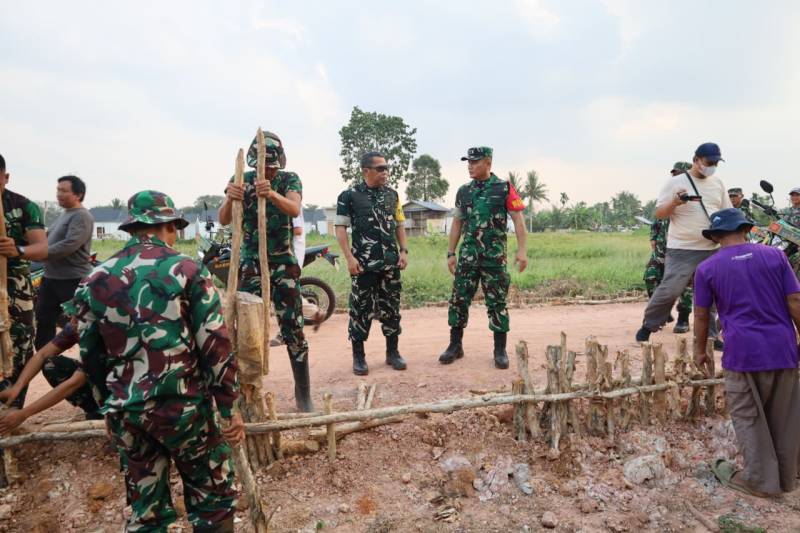 TMMD ke-129 Kodim 0418/Palembang: Jalan 750 Meter di Talang Jambe Jadi Prioritas, Tim Wasev TNI Tinjau Langsung Progres