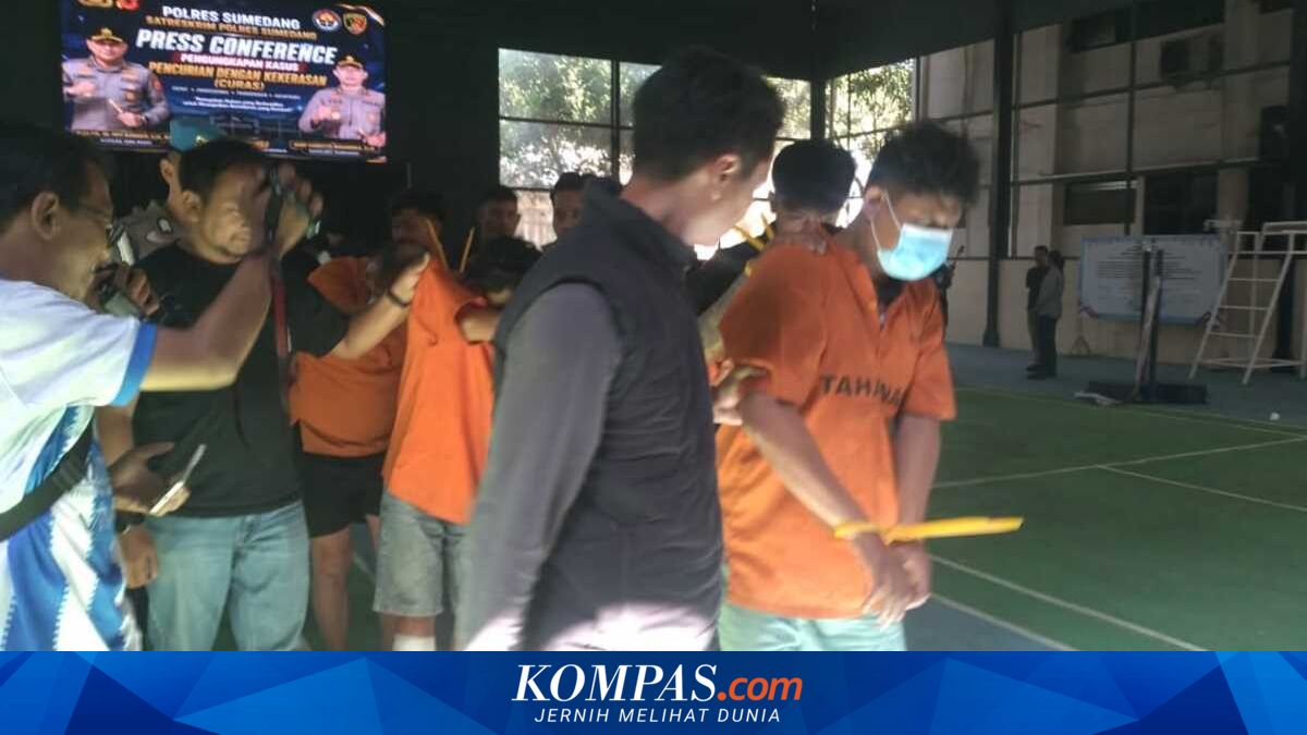 Komplotan Begal Asal Lampung Beraksi di Sumedang, Incar Nasabah Bank Baru Ambil Uang Tunai, 7 Tersangka Dibekuk