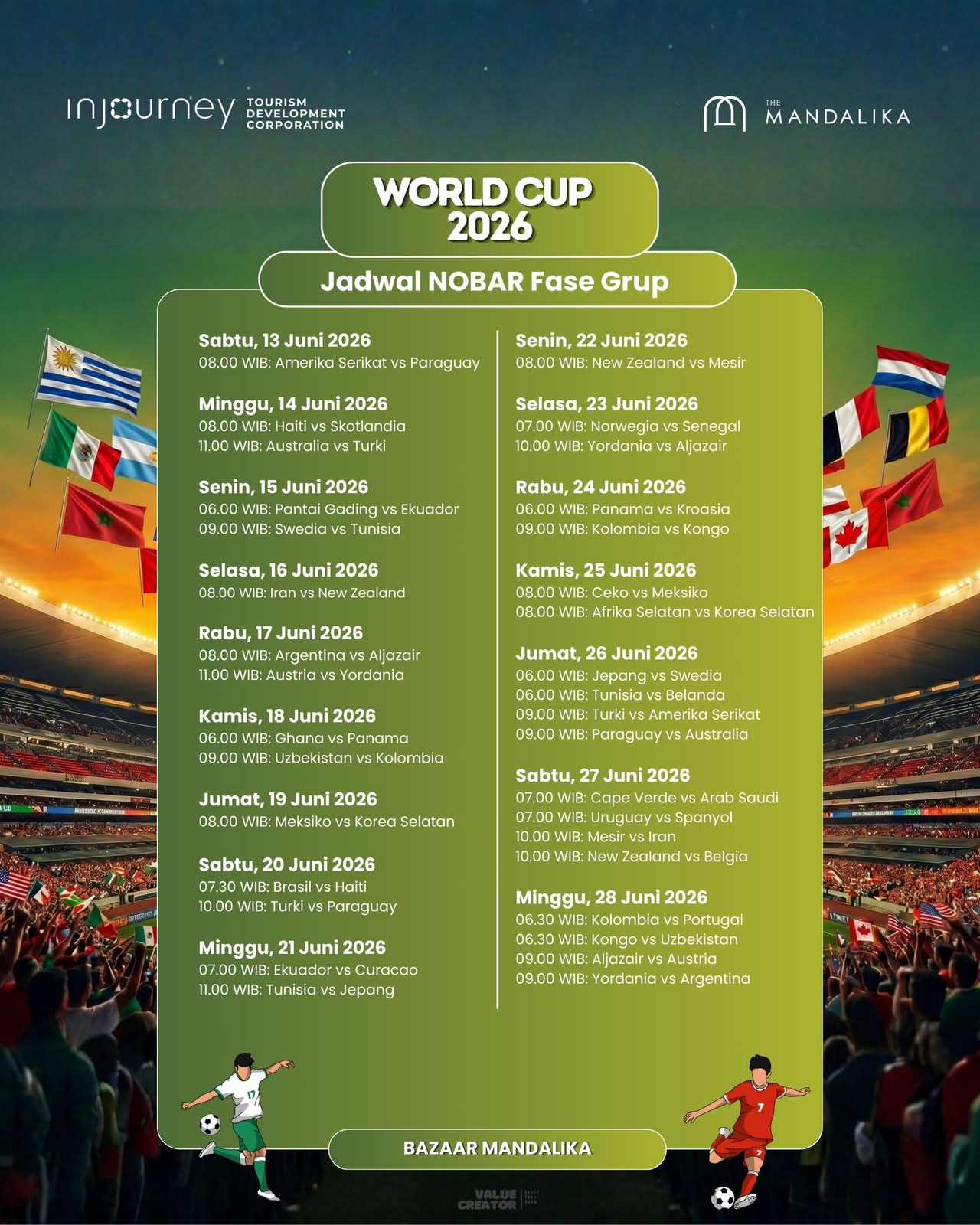 Nobar FIFA World Cup 2026 Gratis di The Mandalika Digelar 16 Hari, 137 UMKM Lokal Kebagian Cuan