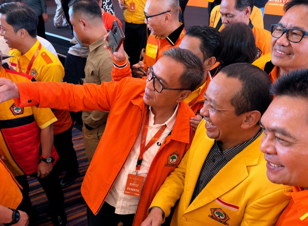 Bupati Halmahera Tengah Ikram Malan Sangadji Hadiri Mubes V Kosgoro 1957, Bahlil Lahadalia Buka Acara