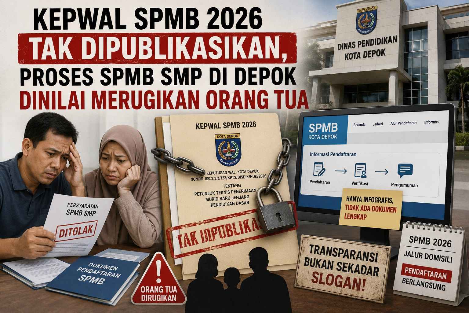 Kepwal SPMB SMP di Depok Tak Diunggah, Pemerhati Pendidikan Nilai Langgar UU Keterbukaan Informasi Publik