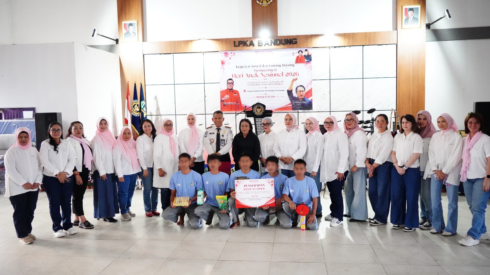 Wanoja PDI Perjuangan Jabar Bagikan Kasih ke Anak Binaan LPKA Bandung di Hari Anak Nasional