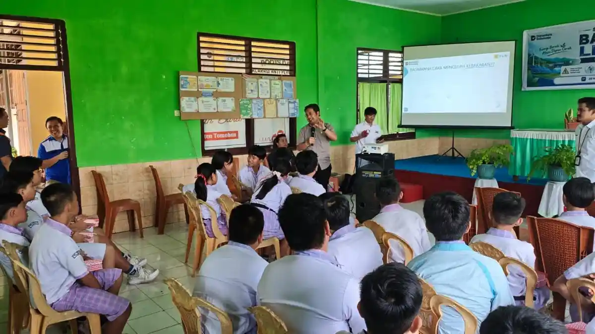 PLN UIP3B Sulawesi Beri Edukasi Keselamatan Listrik ke Pelajar SMP Kristen Tomohon, Ini Materi yang Diajarkan