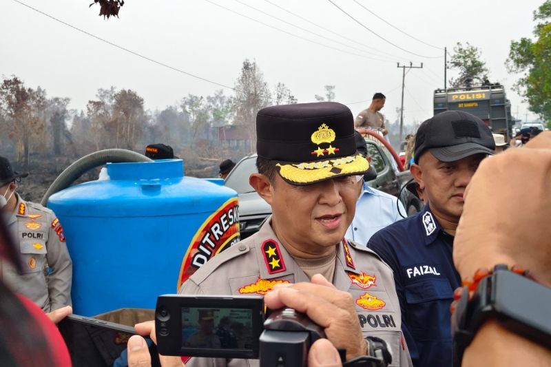 Polda Kalteng Fokus Basahi Lahan Gambut Usai Titik Api Karhutla Padam, Waspadai Bara Bawah Permukaan