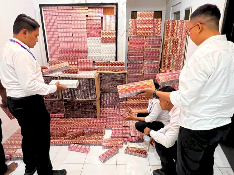 Polda NTT Sita 185.420 Batang Rokok Ilegal dari Empat Kabupaten di Flores, Tiga Merek Diamankan