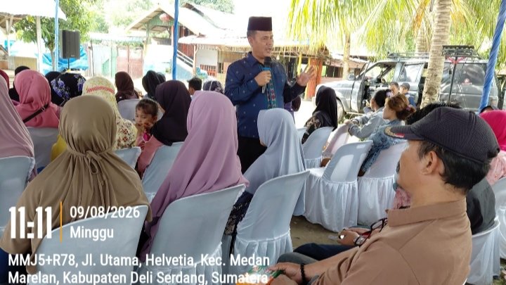 Anggota Komisi I DPRD Medan Muslim Harahap Ajak Warga Medan Marelan Amalkan Pancasila, Mulai dari Perilaku Jujur