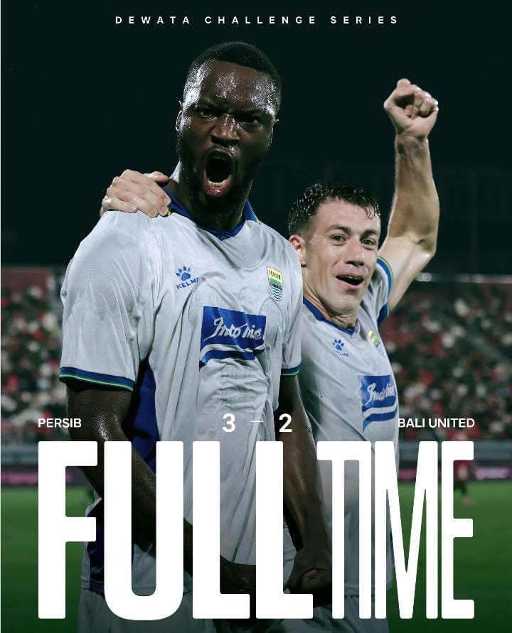 PERSIB Juara Dewata Challenge Series 2026 Usai Bungkam Bali United 3-2, Sapu Bersih Dua Laga Pramusim