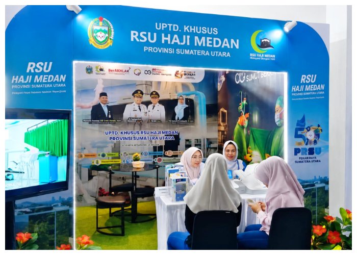 Di Tengah Keramaian PRSU Medan, RSU Haji Ajak Pengunjung Cek Tekanan Darah Gratis Demi Deteksi Dini Penyakit